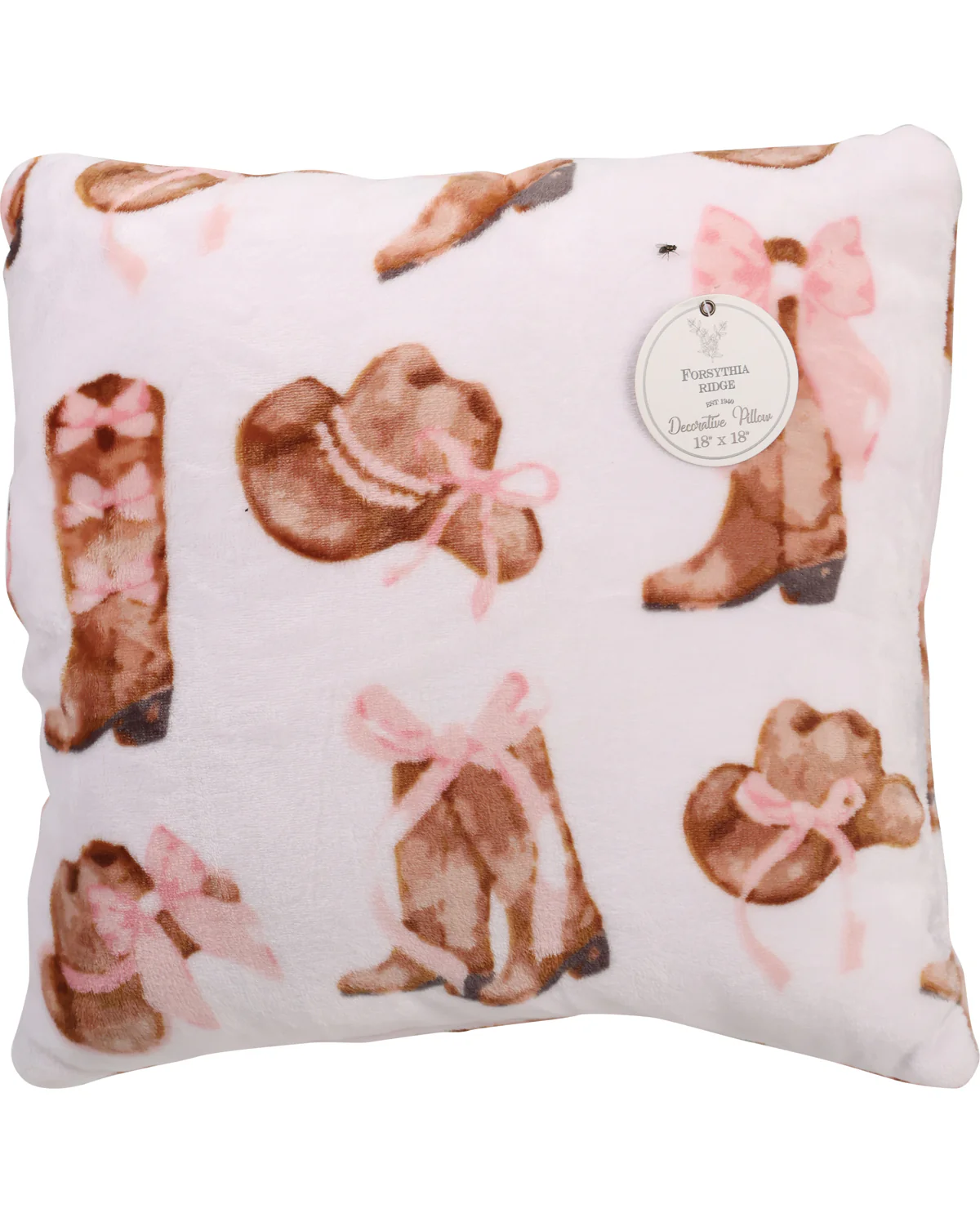 Coquette Cowgirl Decorative Plush Pillow