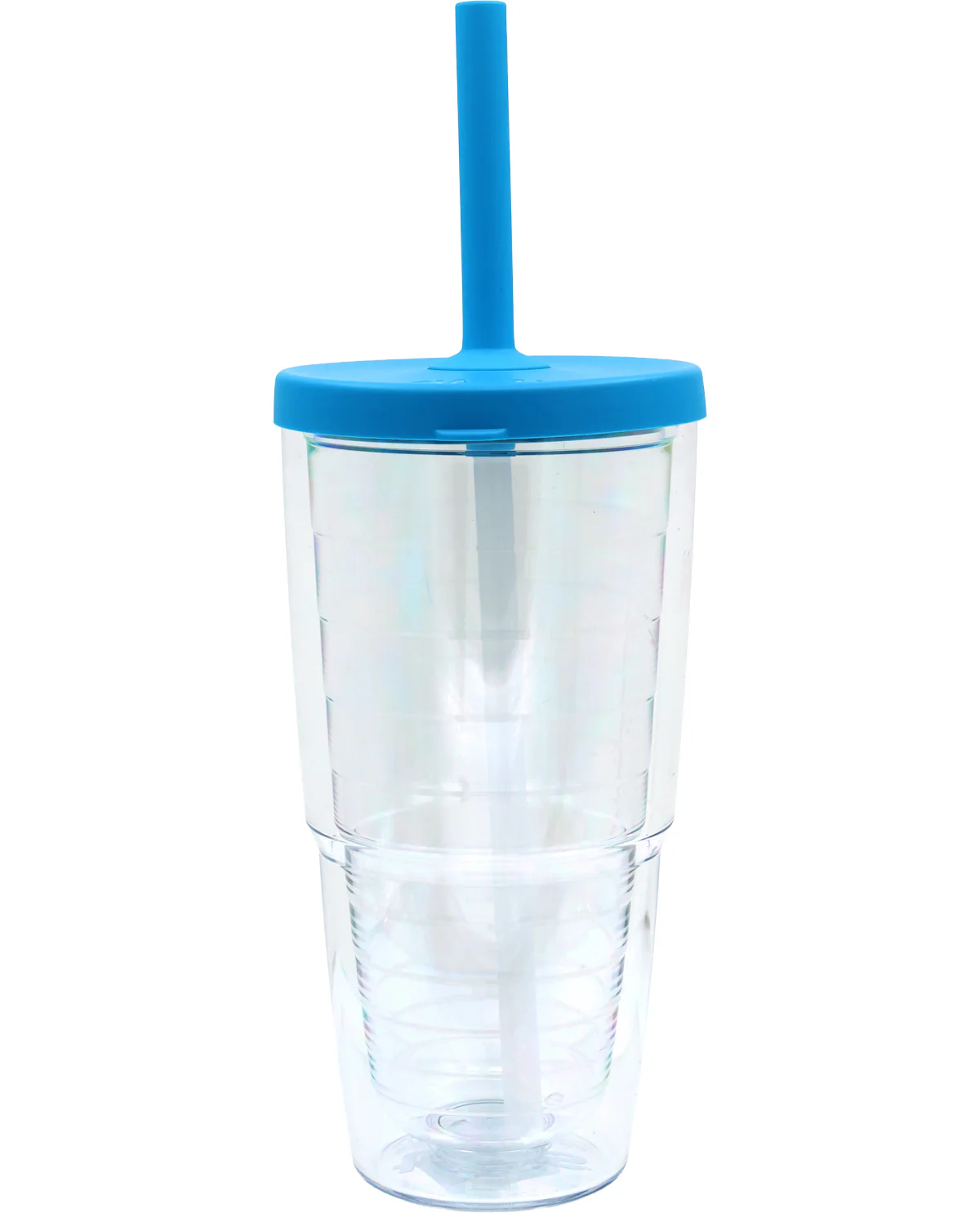 24oz. Tervis Clear Tumbler with Turquoise Lid & Straw