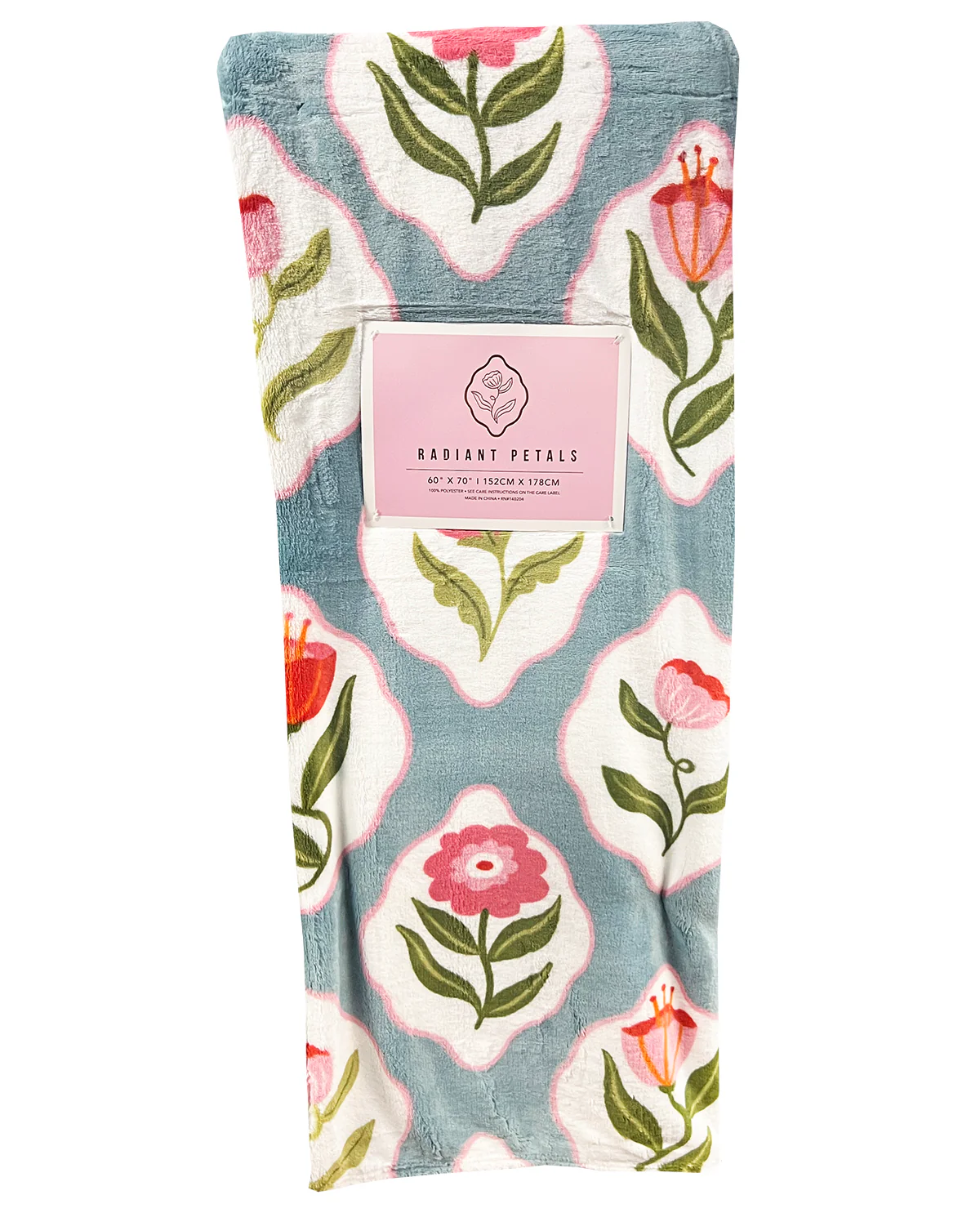 60x70" Preppy Floral Throw