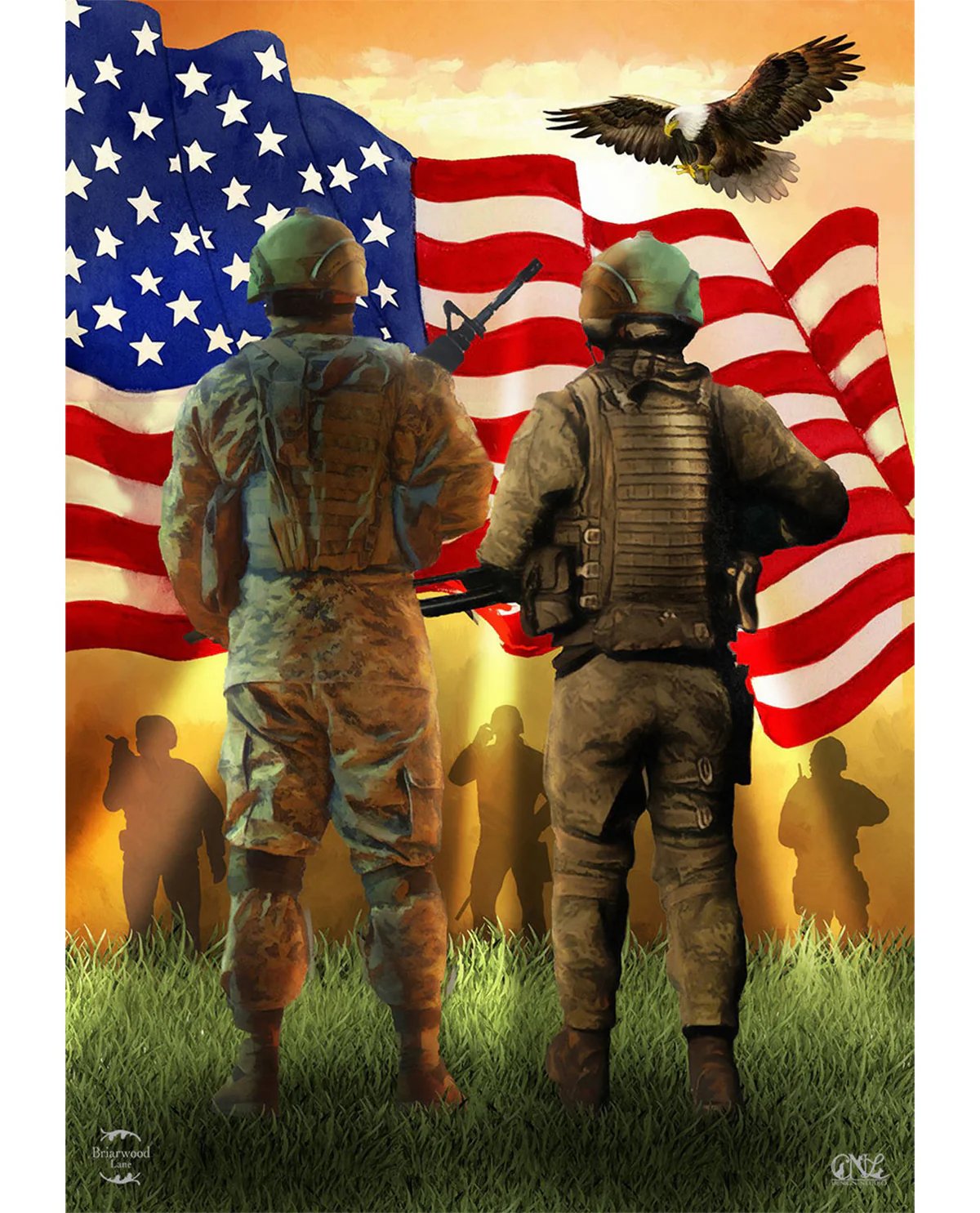 American Soldiers Garden Flag