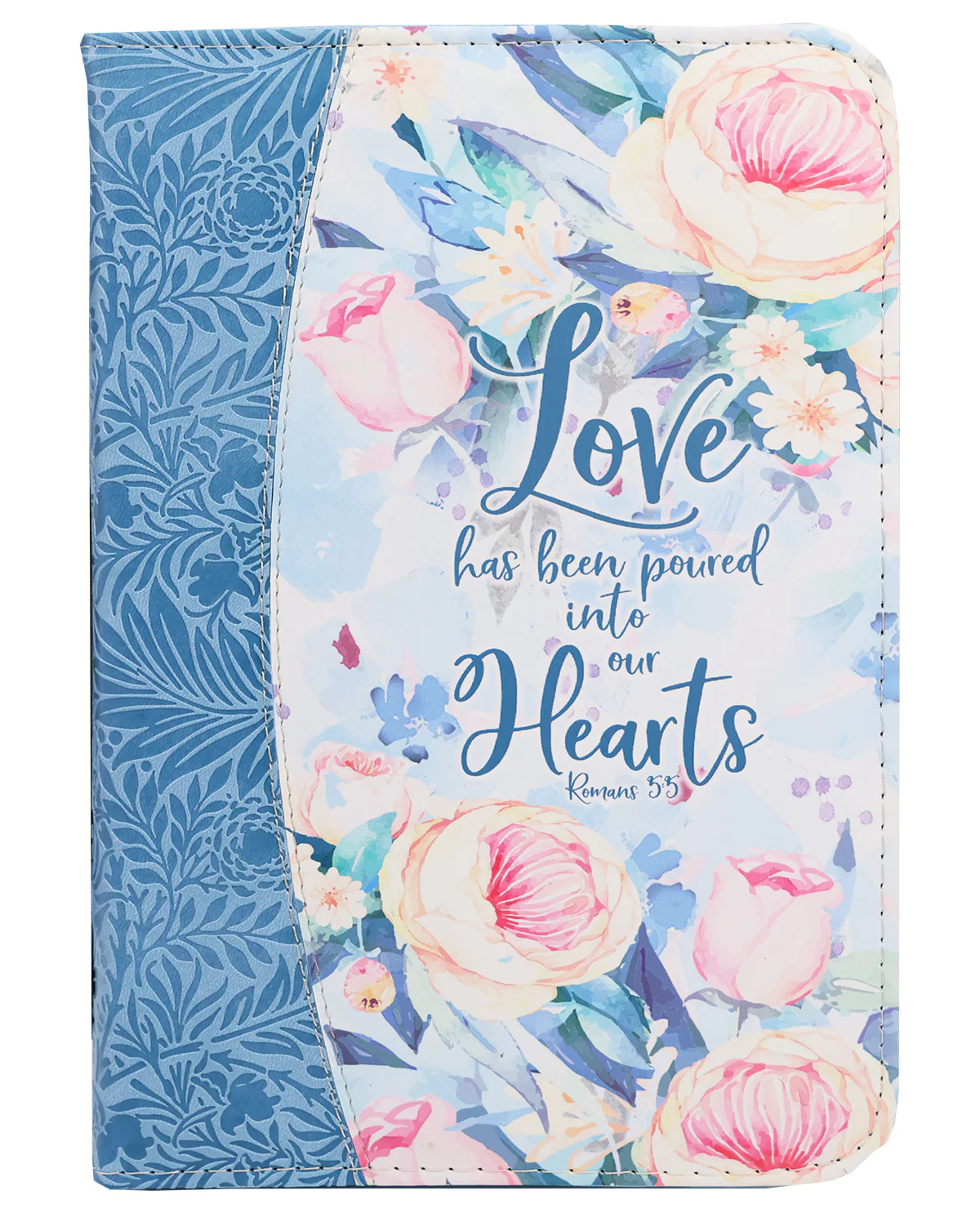 Bible Cover Blue Floral- Large Sized