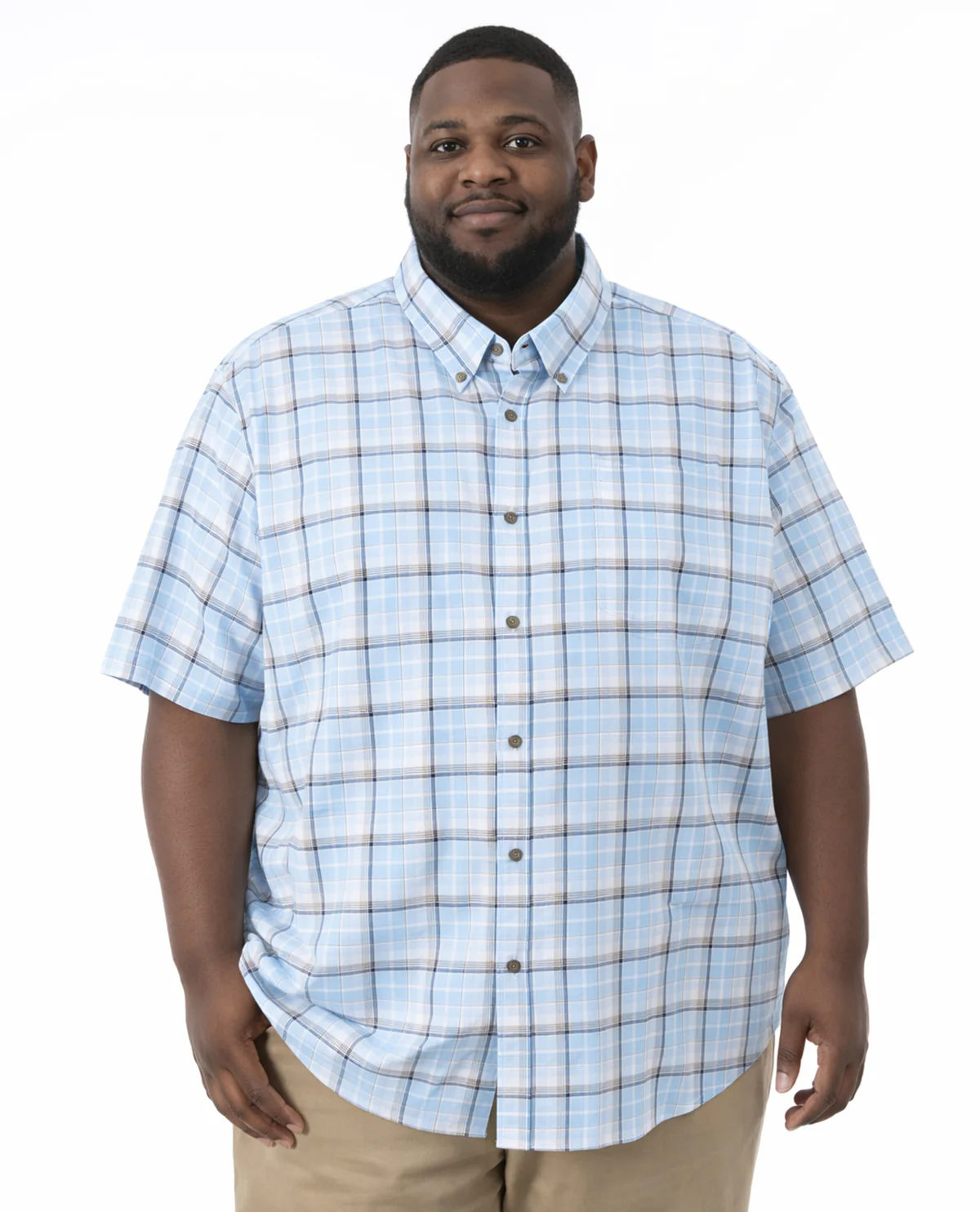 Walnut Creek Short Sleeve Plaid Top