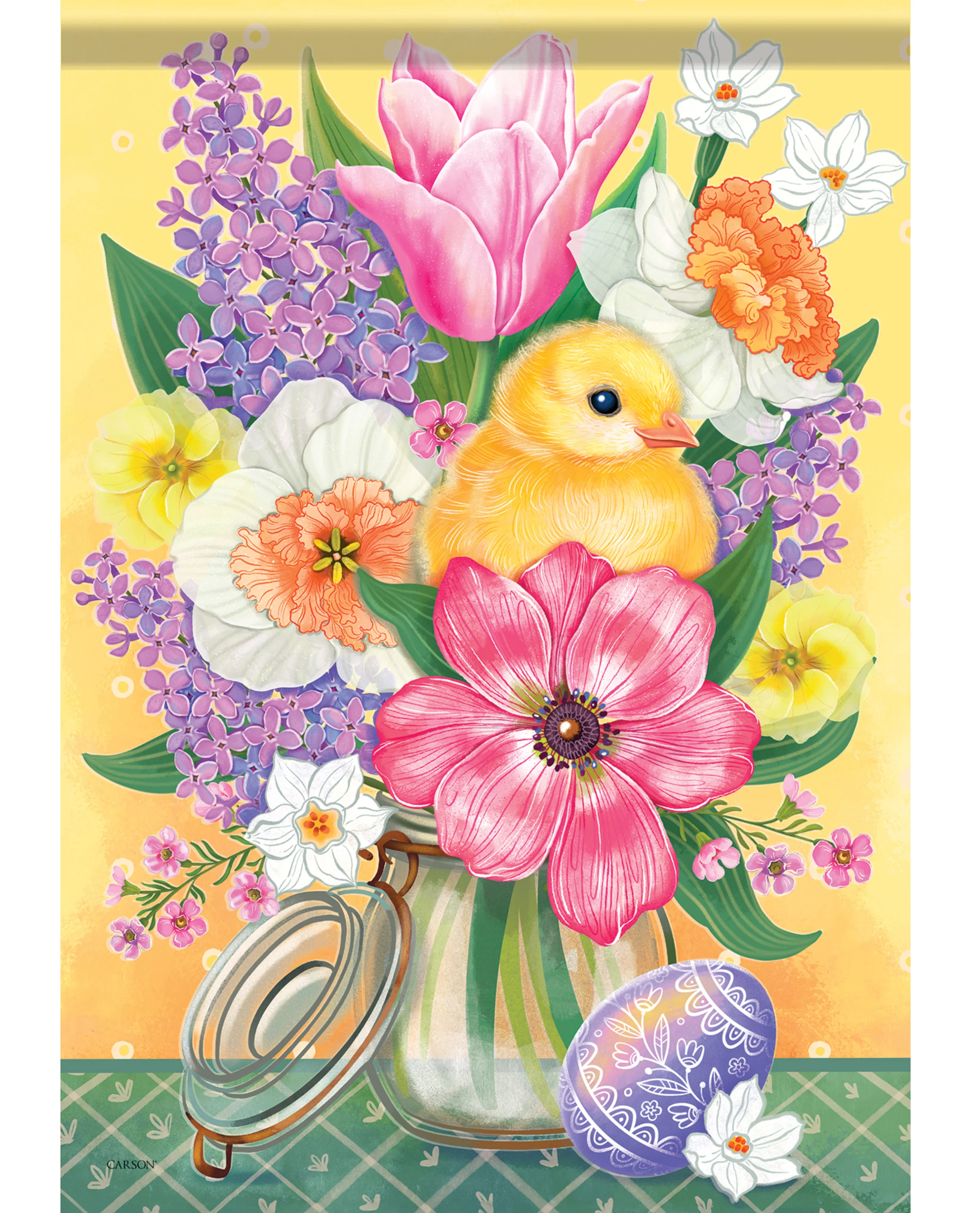 Easter Arrangement Garden Flag