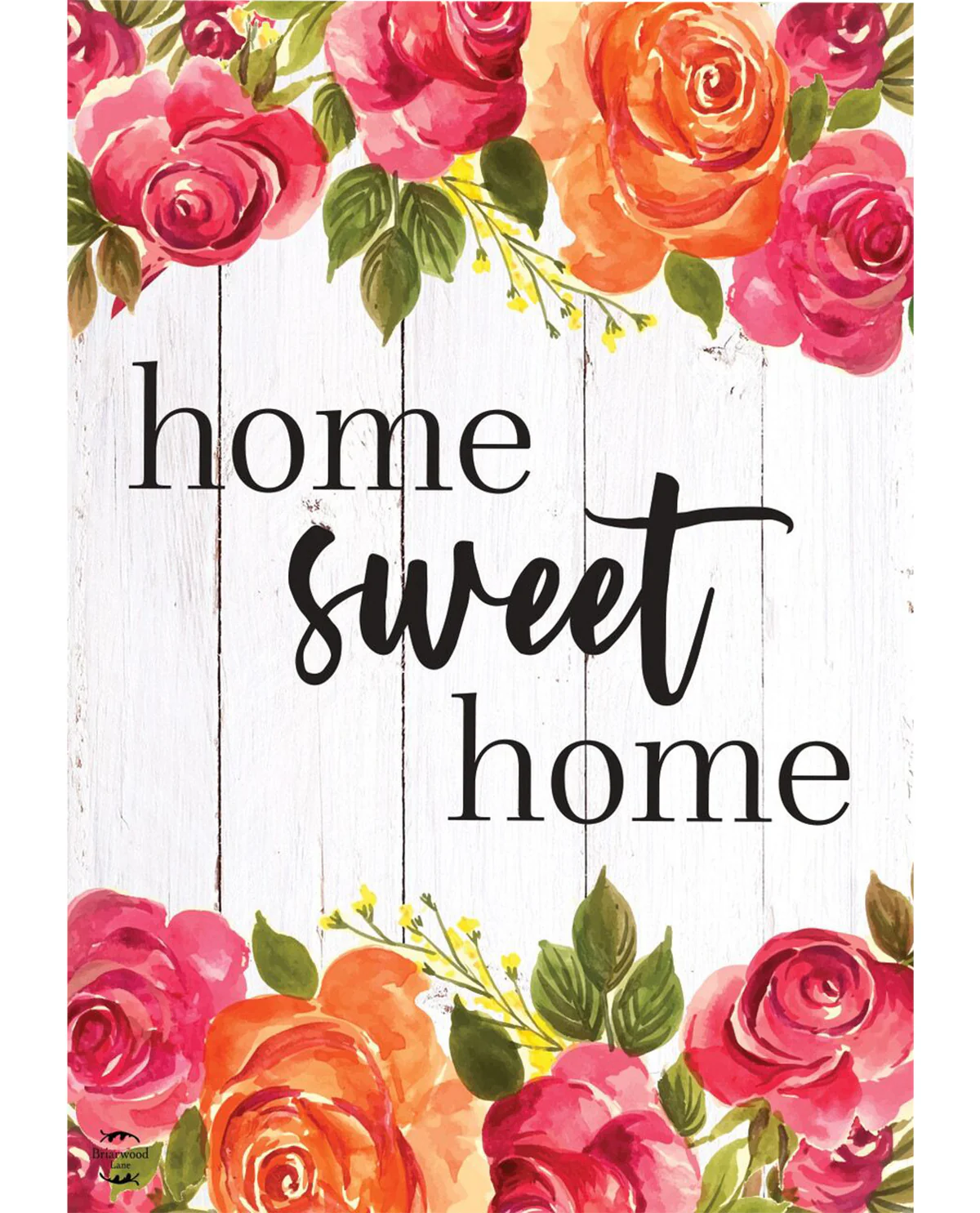 Farmhouse "Home Sweet Home" Floral Garden Flag
