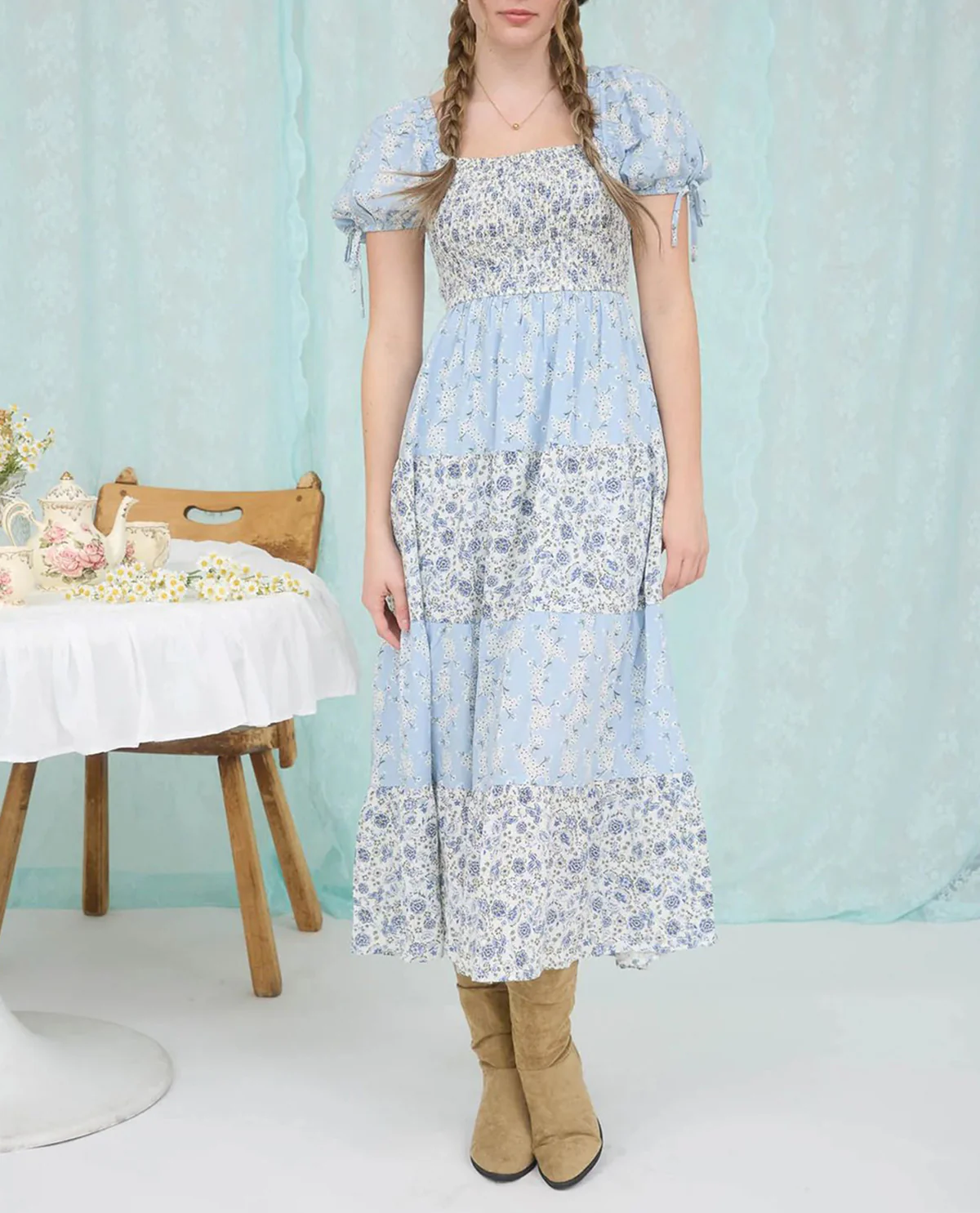 Floral Smocked Maxi Dress