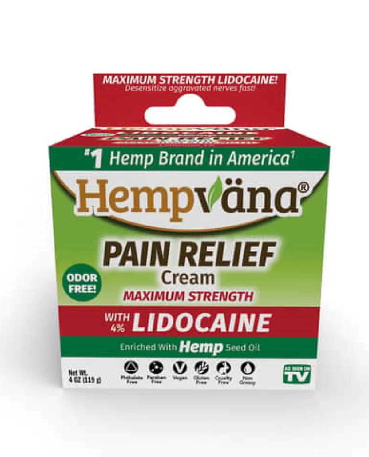 Hempvana Lidocaine Pain Relief Cream