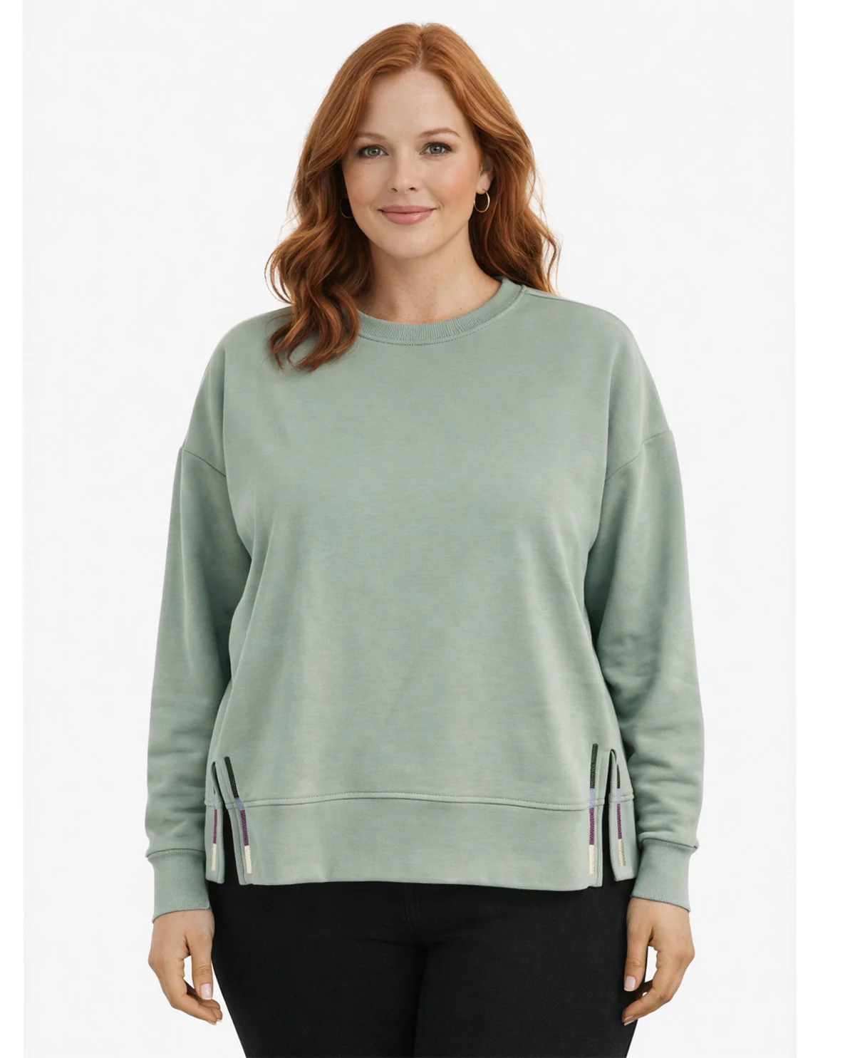 Match Fit Drop Shoulder Pullover Top - Image 2