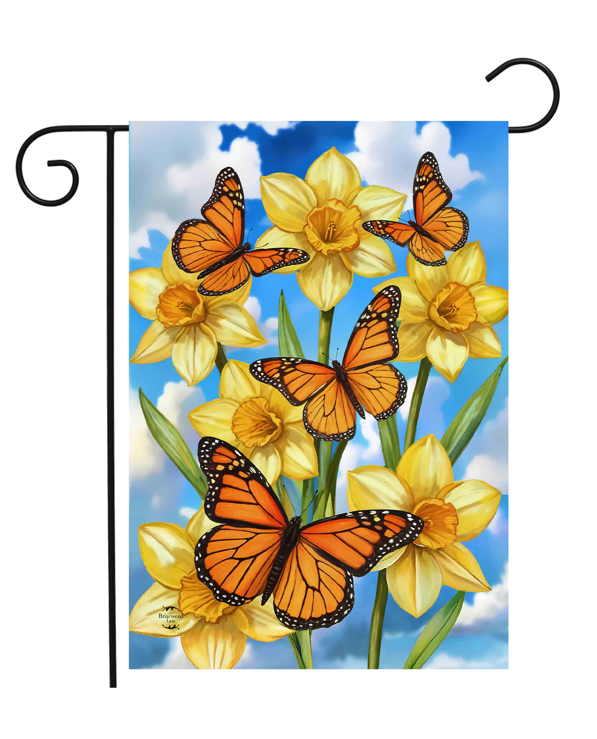 Monarch Butterflies Garden Flag