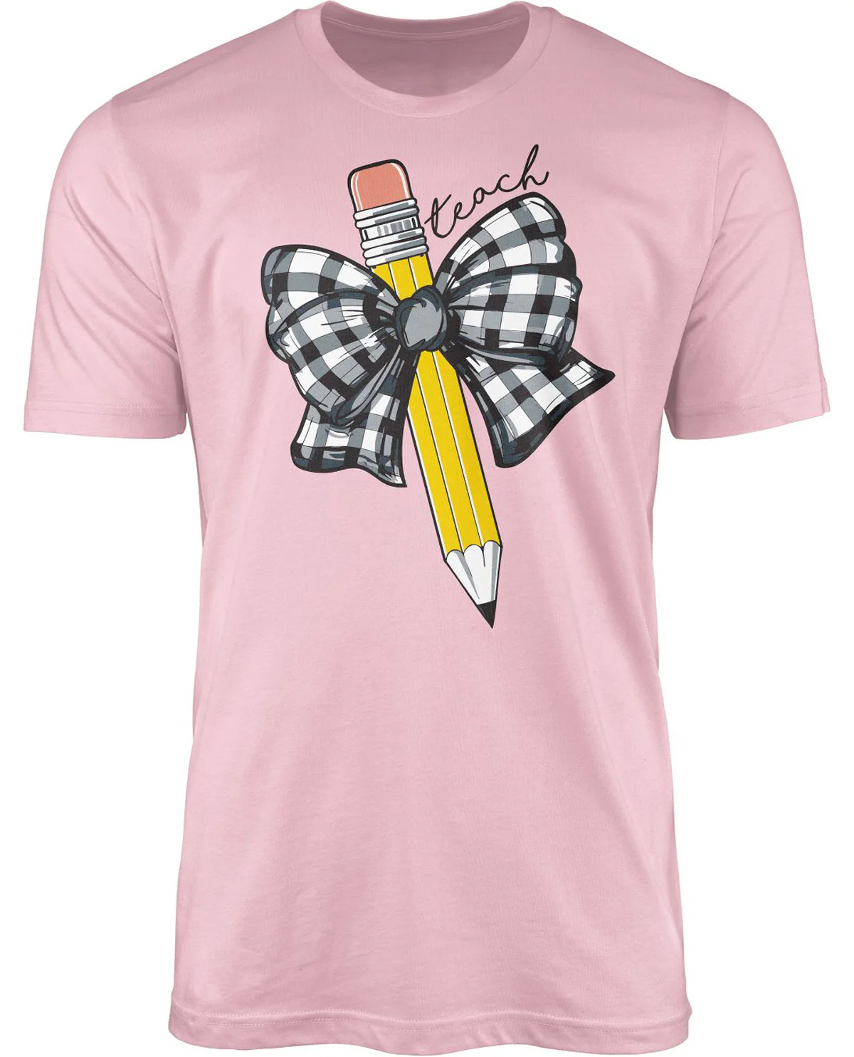 Pencil Bow Short Sleeve Graphic Tee