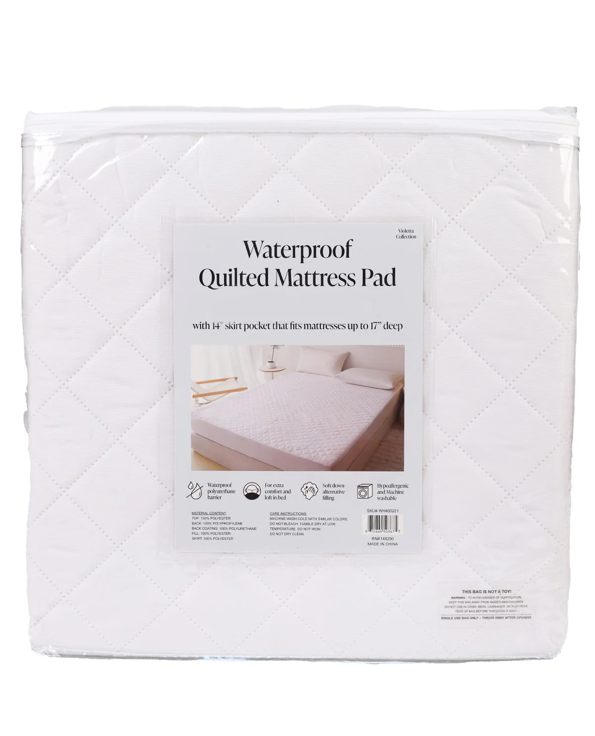 Queen Quilted Waterproof Mattress Cover