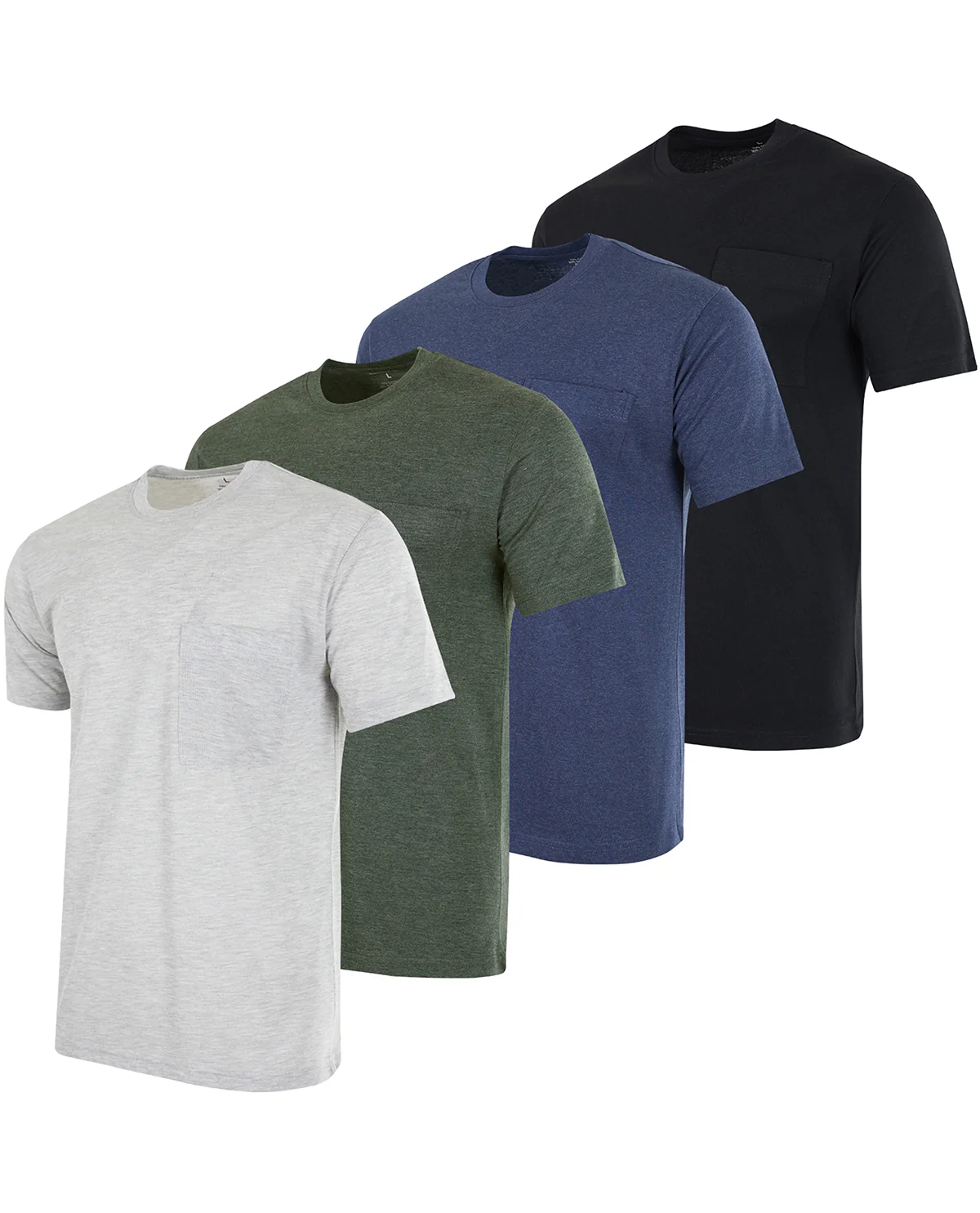 Real Essentials Big & Tall Cotton Short Sleeve Pocket Tee