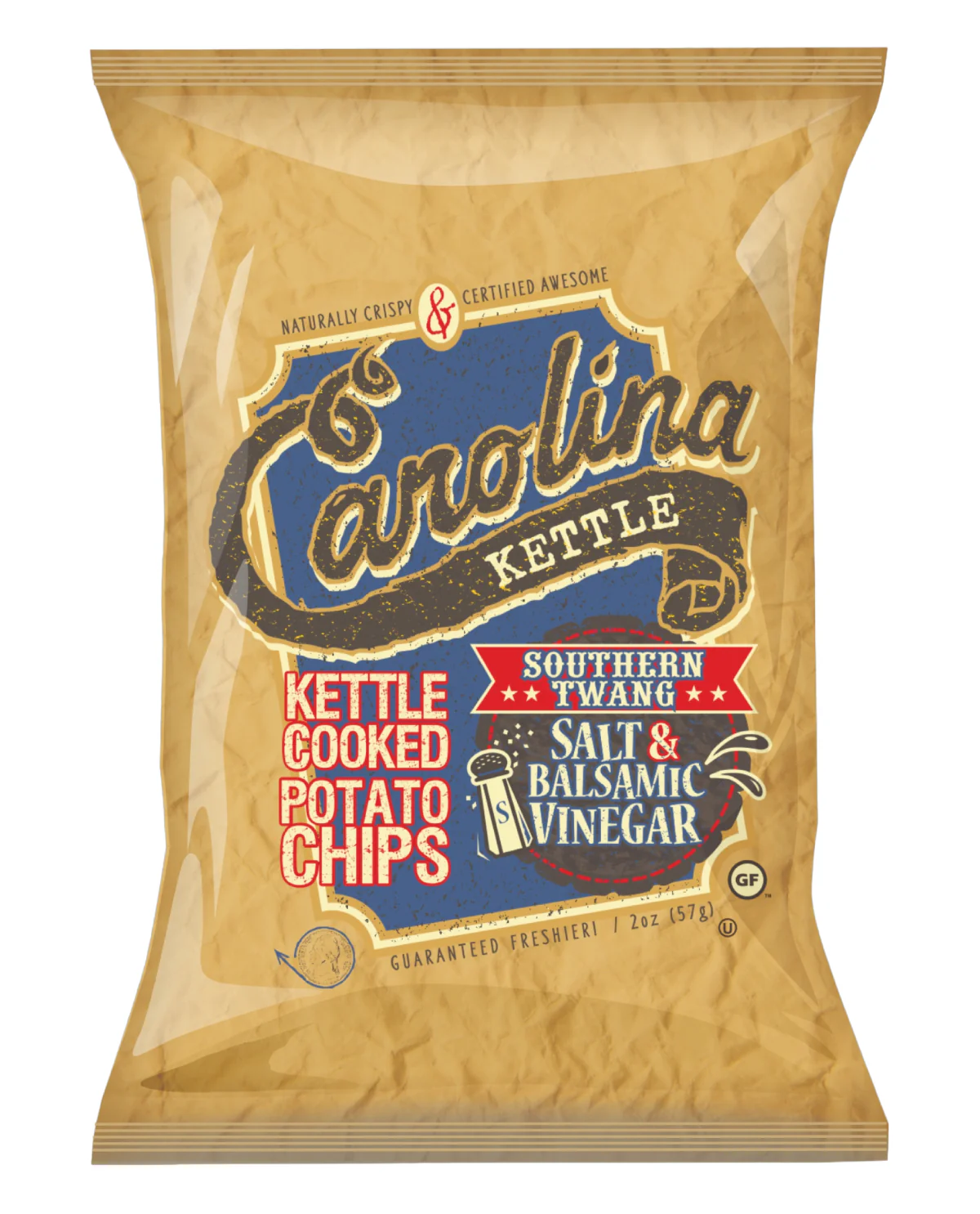 Salt & Vinegar Kettle Cooked Potato Chips - 2oz Bag