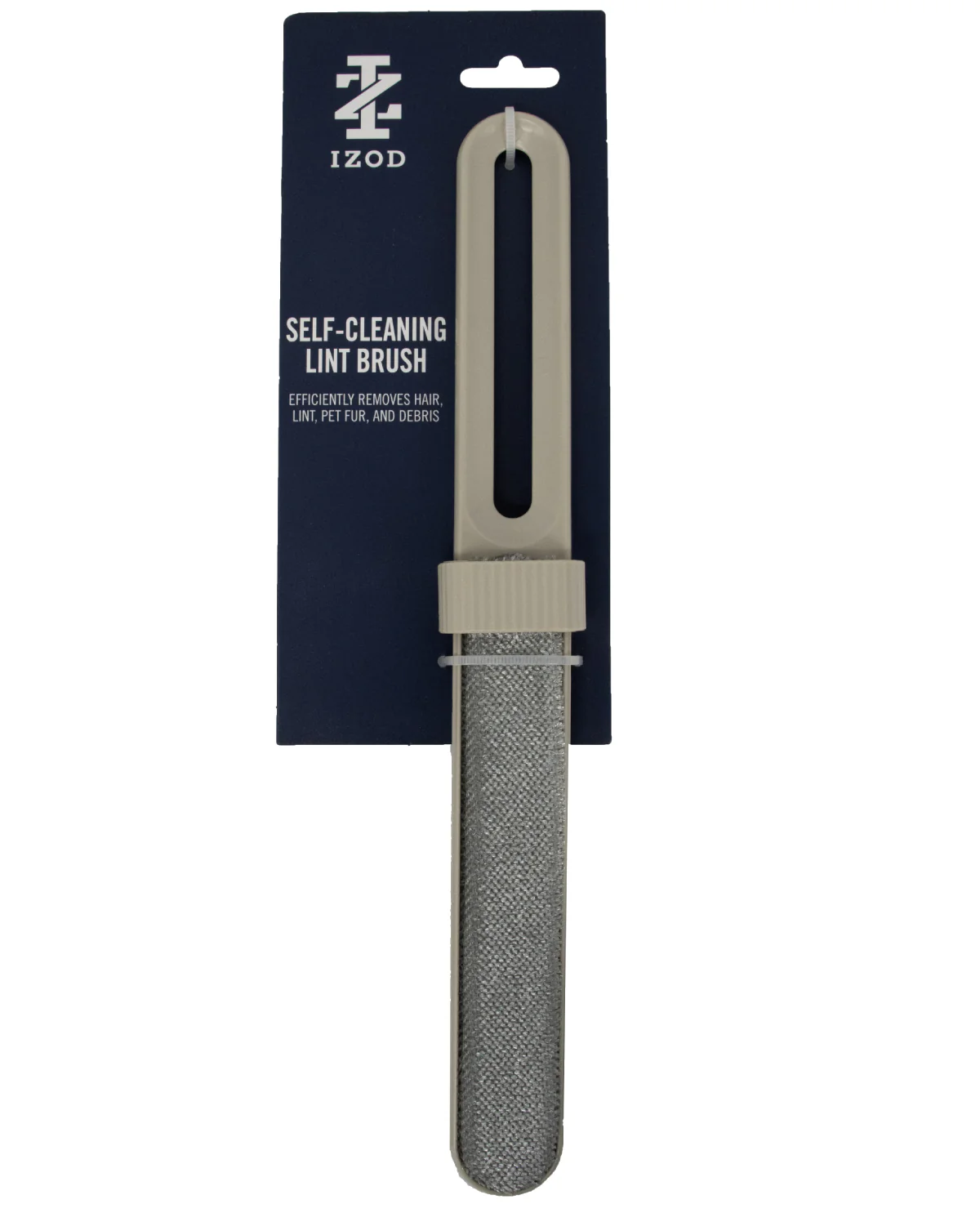 12.8x1.8" Self-Cleaning Lint Brush - White And Grey