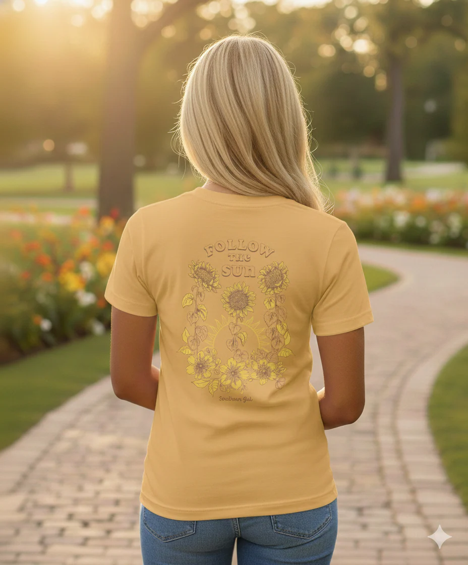 Southern Gal Missy Follow Short Sleeved Screen Tee