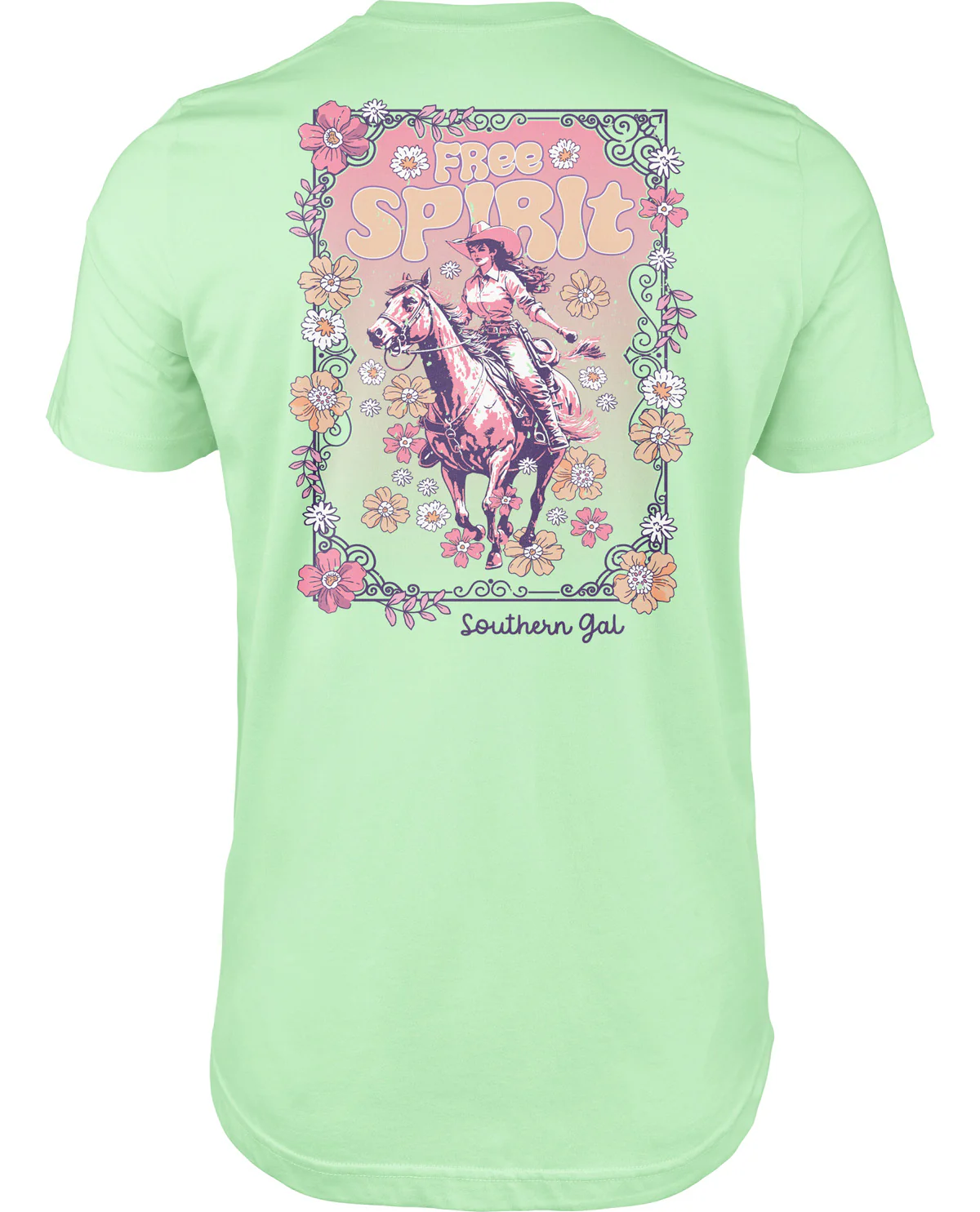 Southern Gal Missy Free Spirit Short Sleeve Screen Tee