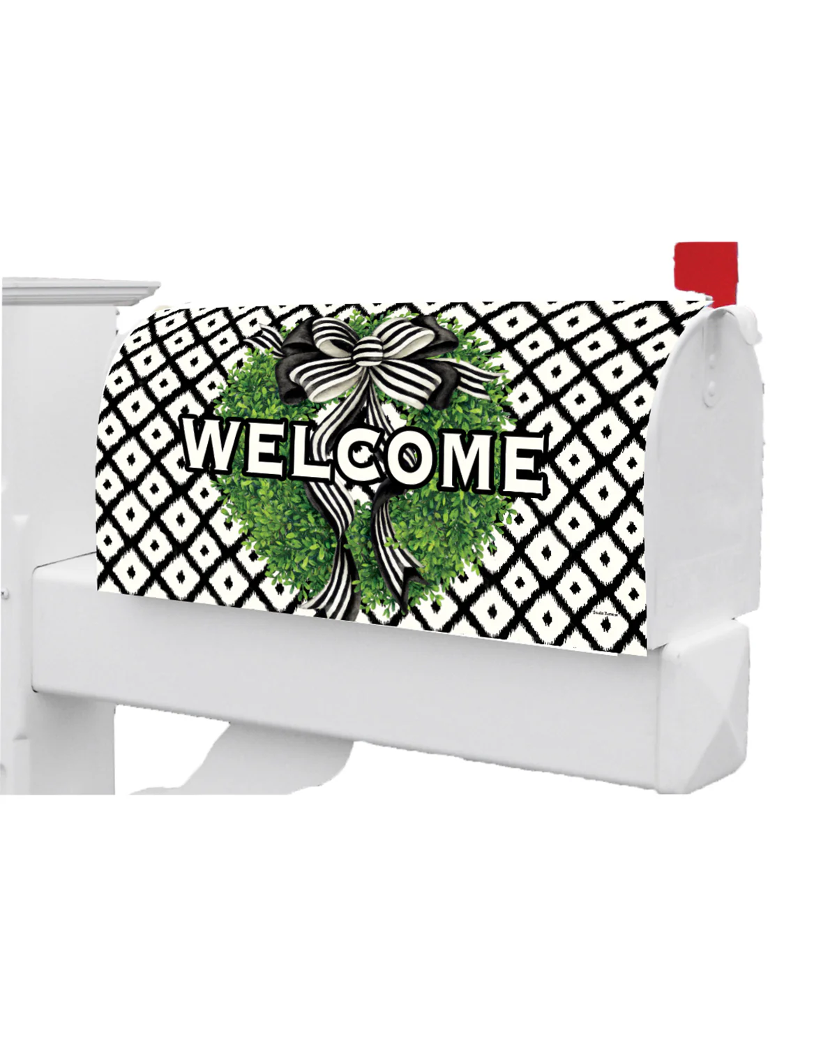Sophisticated Welcome Mailbox Cover