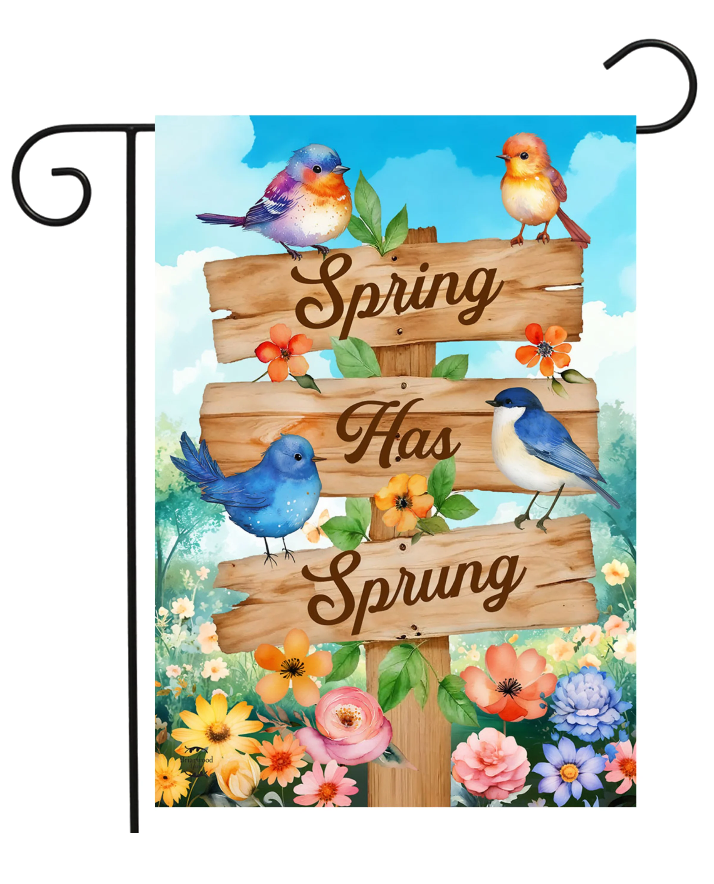 Spring Has Sprung Garden Flag