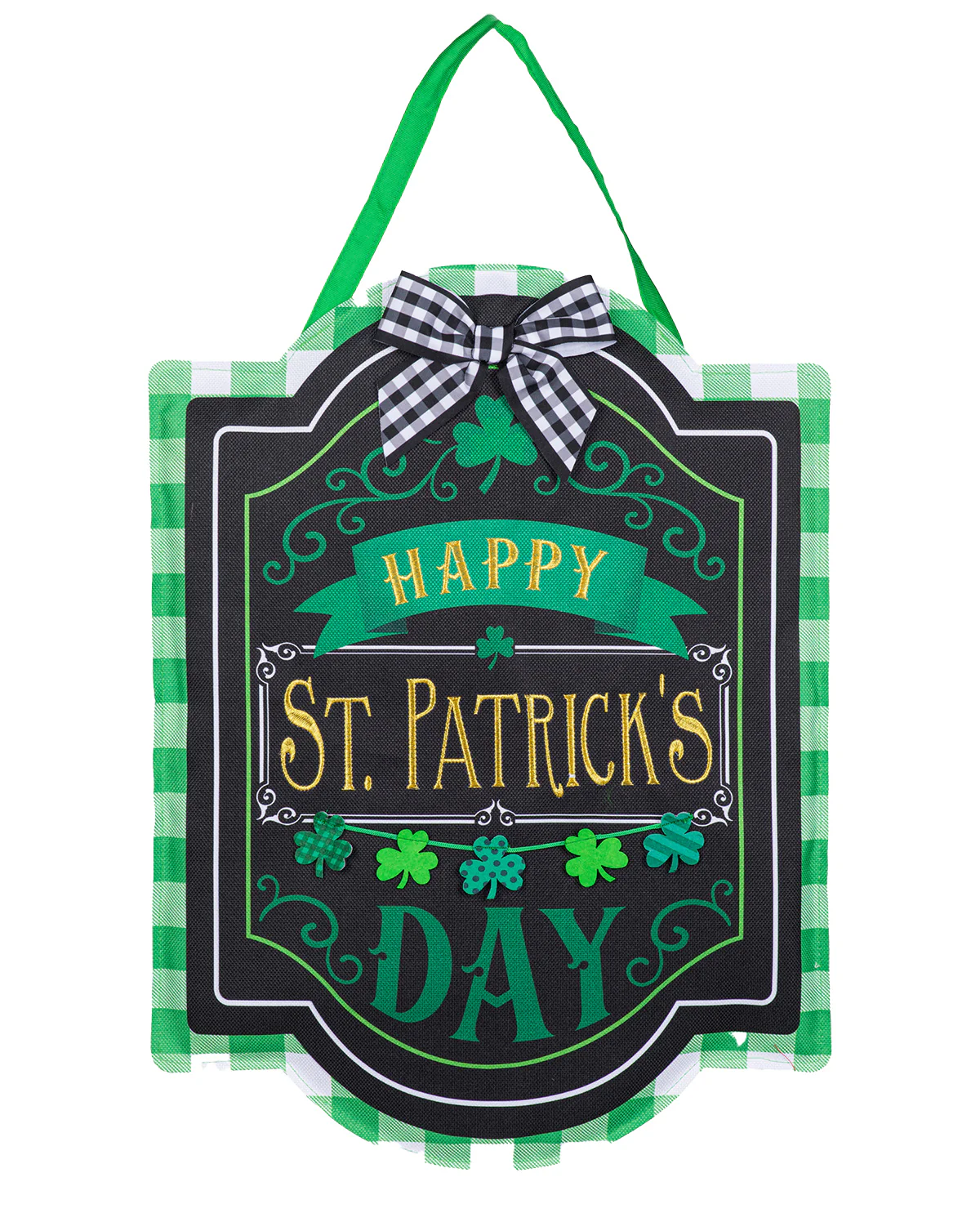Happy St. Patrick's Day Sign Door Decor