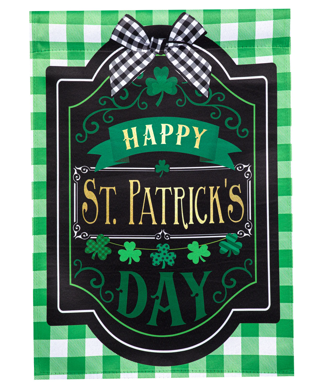 Happy St Patrick's Day Sign Garden Flag