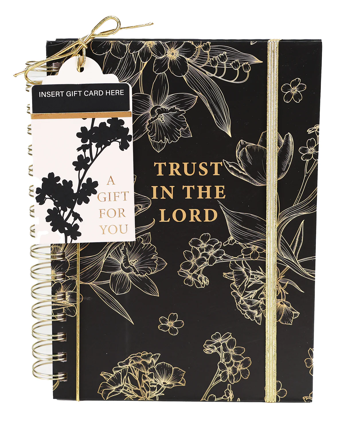Trust In The Lord Spiral Notebook With Gift Card Holder