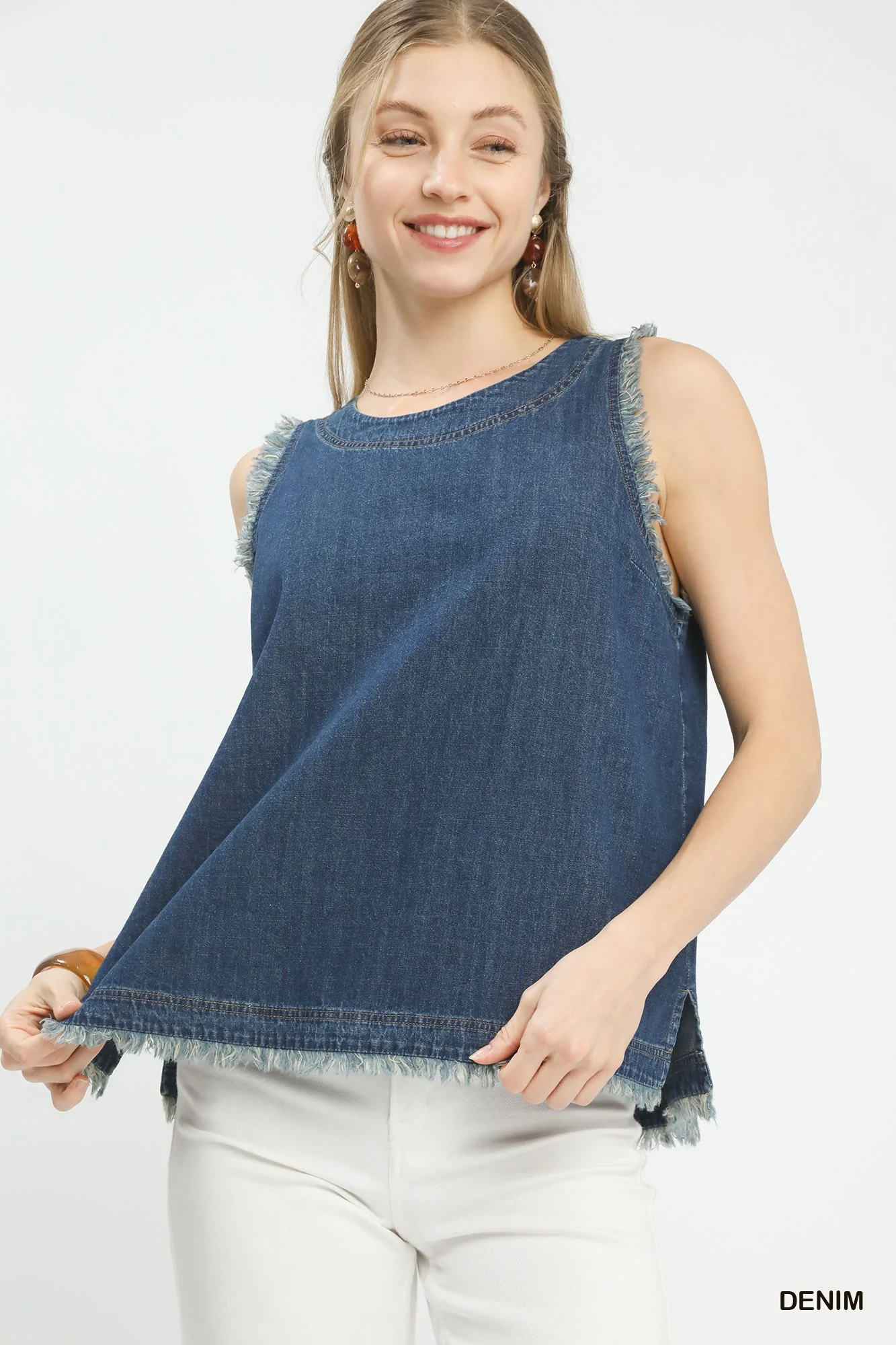 Umgee Solid Sleeveless Top