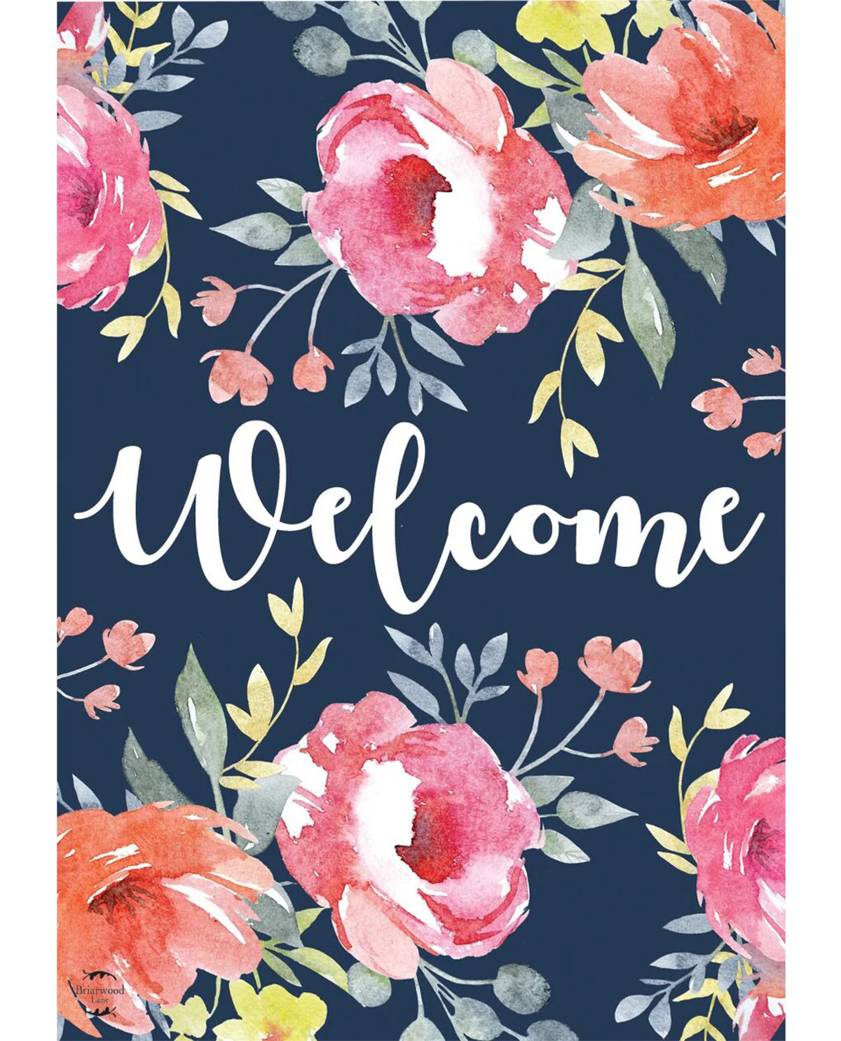 Watercolor Floral Garden Flag