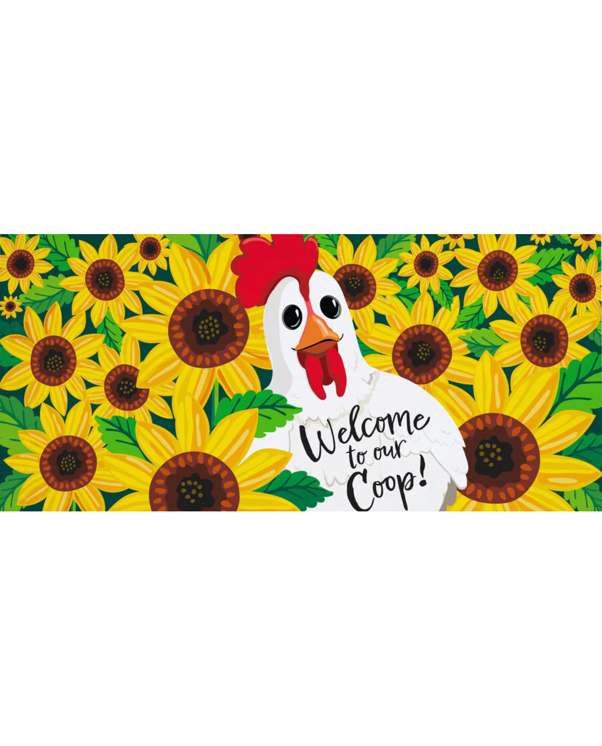 "Welcome To Our Coop" Sassafras Mat