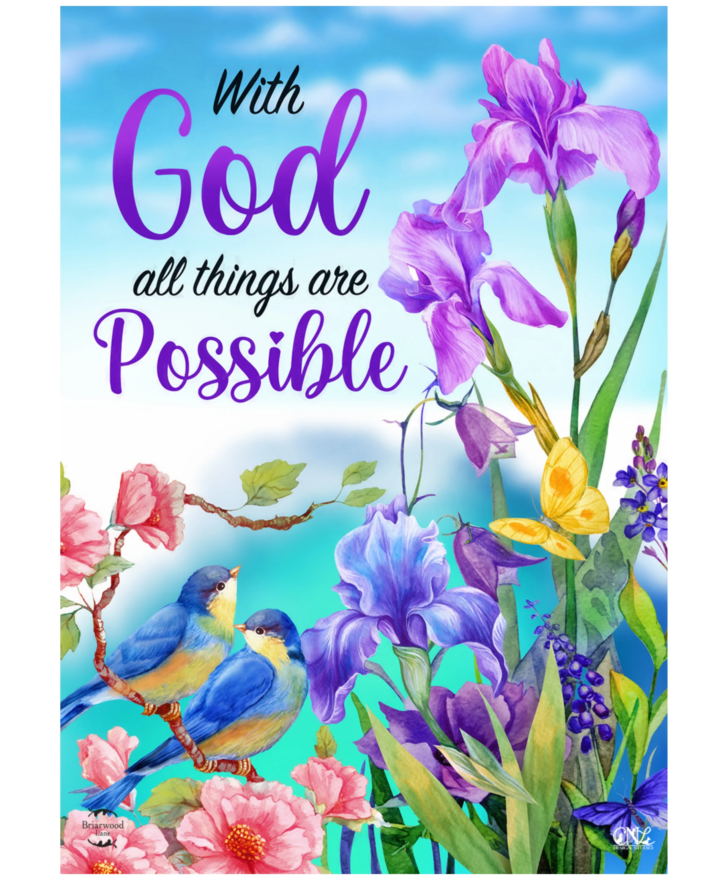 "With God All Things Are Possible" House Flag